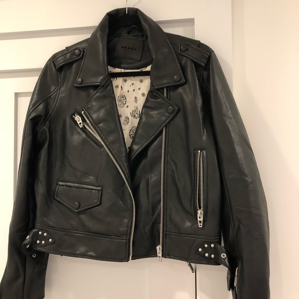 BLANKNYC faux leather moto jacket